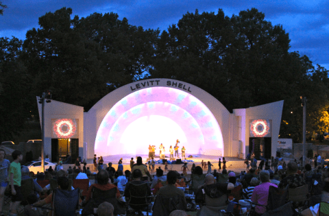 Levitt Shell, open-air amphitheater 
