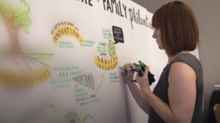 Woman planning family philanthropy