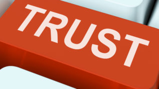 Trust Key On Keyboard Meaning Believe Faith Or Trustful