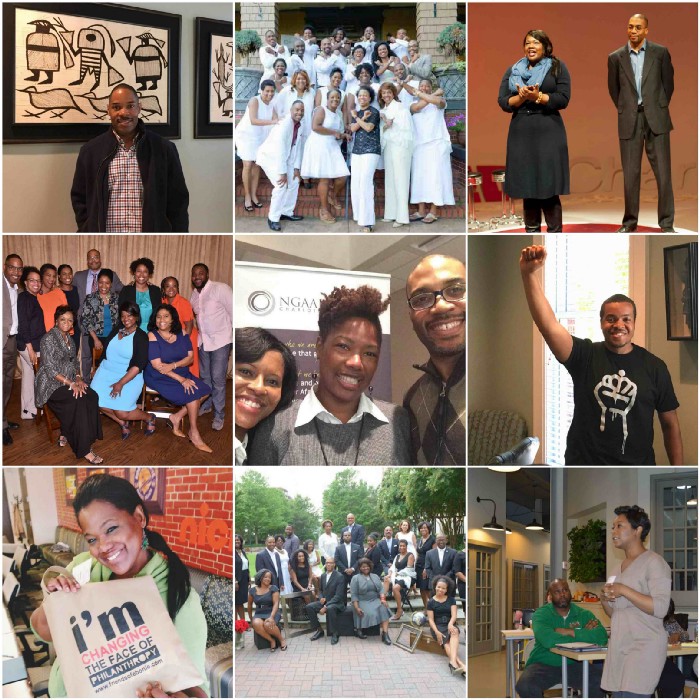 Collage of photos from New Generation of African American Philanthropists, Charlotte, NC