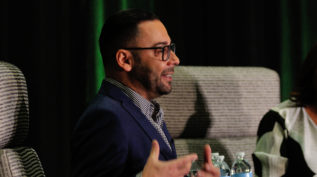 Edgar Villanueva speaking at the 2019 National Forum on Family Philanthropy