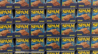 stacks of Spam
