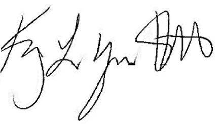 Kimberly Myers Hewlett signature