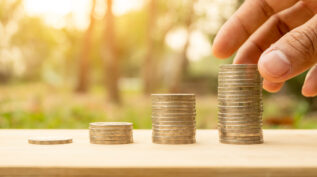 stacks of coins - grantmaking