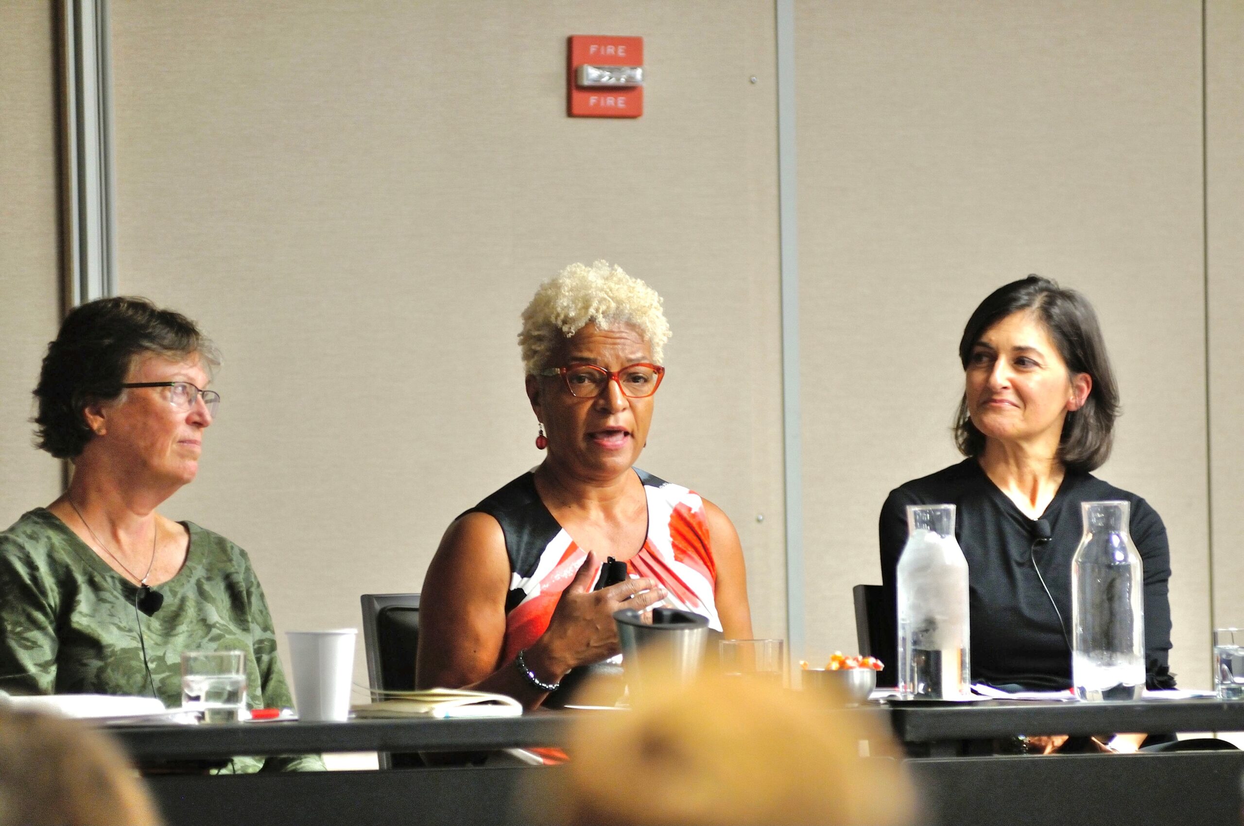 2018-2021 Fellows Mary Mountcastle, June Wilson, and Kelly Nowlin speaking at the 2019 National Forum on Family Philanthropy