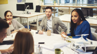 A family board working together.