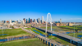 Aerial view of Dallas, Texas